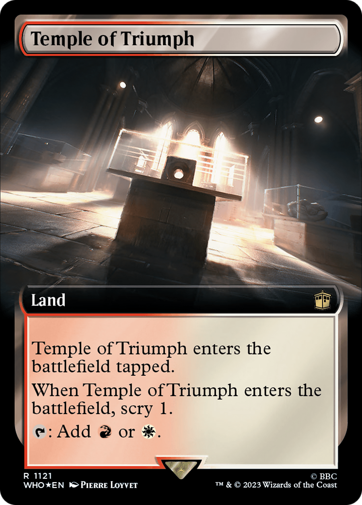 Temple of Triumph (Extended Art) (Surge Foil) [Doctor Who] | The Clever Kobold