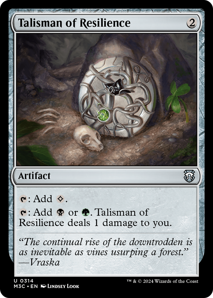 Talisman of Resilience (Ripple Foil) [Modern Horizons 3 Commander] | The Clever Kobold