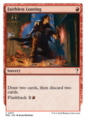 Faithless Looting (White Border) [Mystery Booster 2] | The Clever Kobold