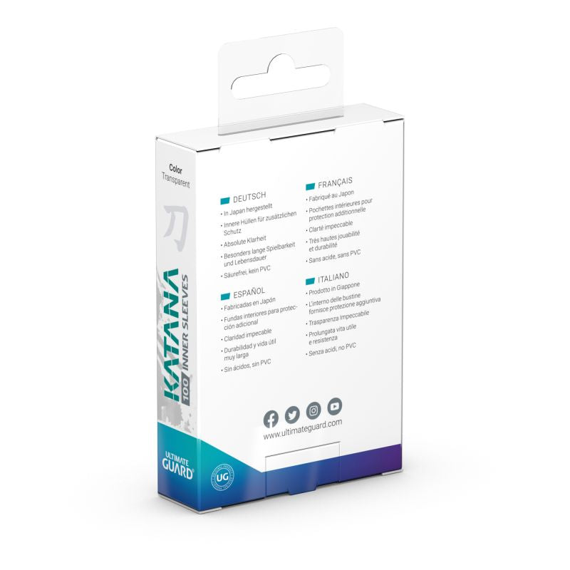 Ultimate Guard Sleeves: Standard Katana - Inner Sleeves 100ct