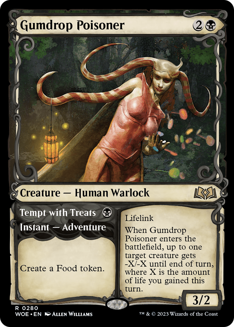 Gumdrop Poisoner // Tempt with Treats (Showcase) [Wilds of Eldraine] | The Clever Kobold