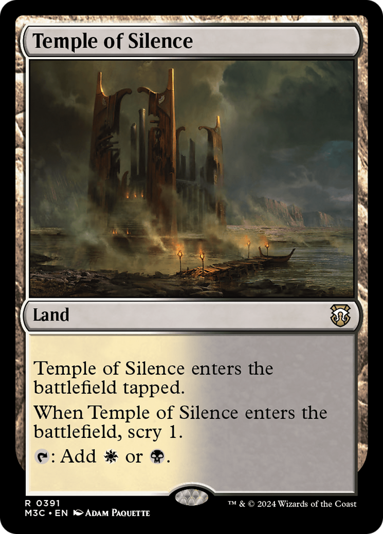 Temple of Silence (Ripple Foil) [Modern Horizons 3 Commander] | The Clever Kobold