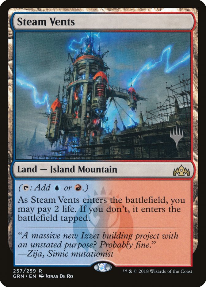 Steam Vents (Promo Pack) [Guilds of Ravnica Promos] | The Clever Kobold