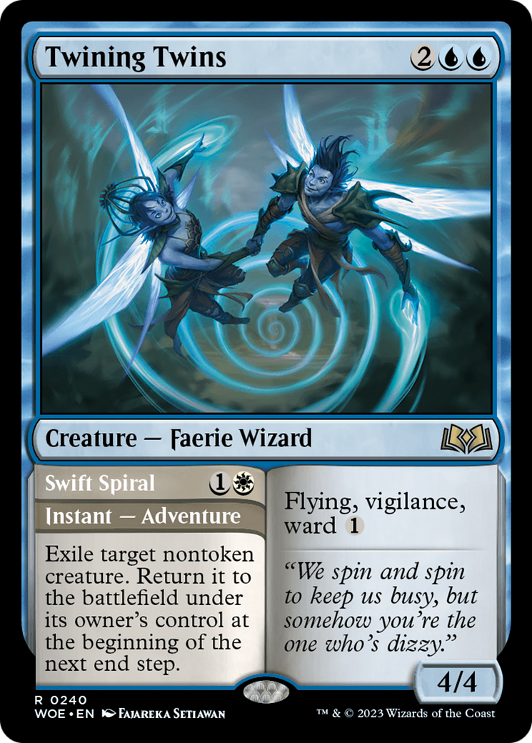 Twining Twins // Swift Spiral [Wilds of Eldraine] | The Clever Kobold