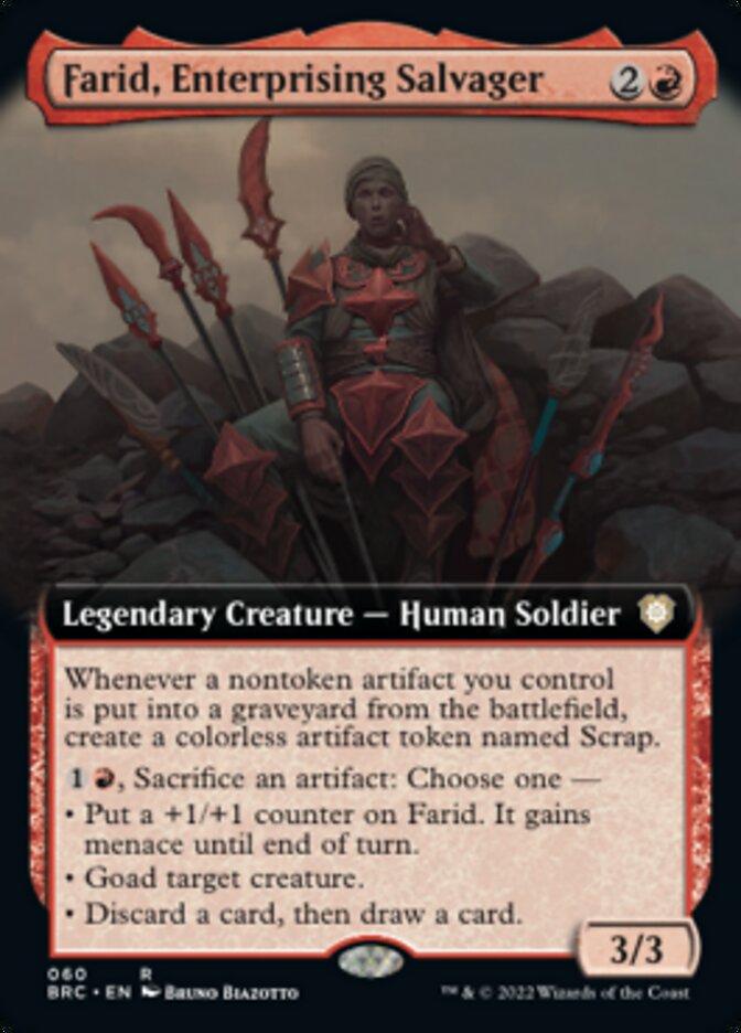 Farid, Enterprising Salvager (Extended Art) [The Brothers' War Commander] | The Clever Kobold