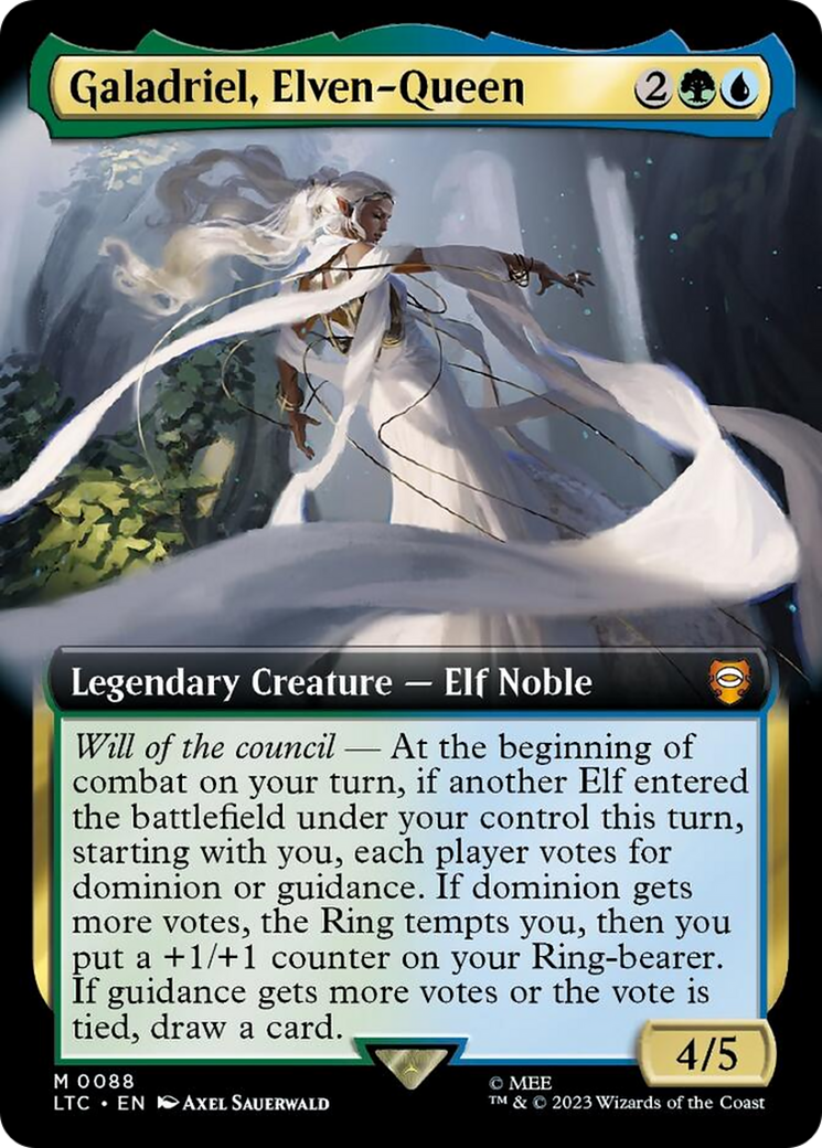 Galadriel, Elven-Queen (Extended Art) [The Lord of the Rings: Tales of Middle-Earth Commander] | The Clever Kobold