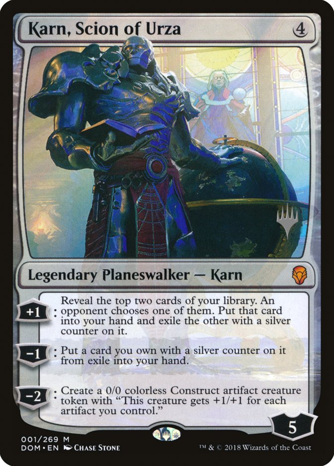 Karn, Scion of Urza (Promo Pack) [Dominaria Promos] | The Clever Kobold