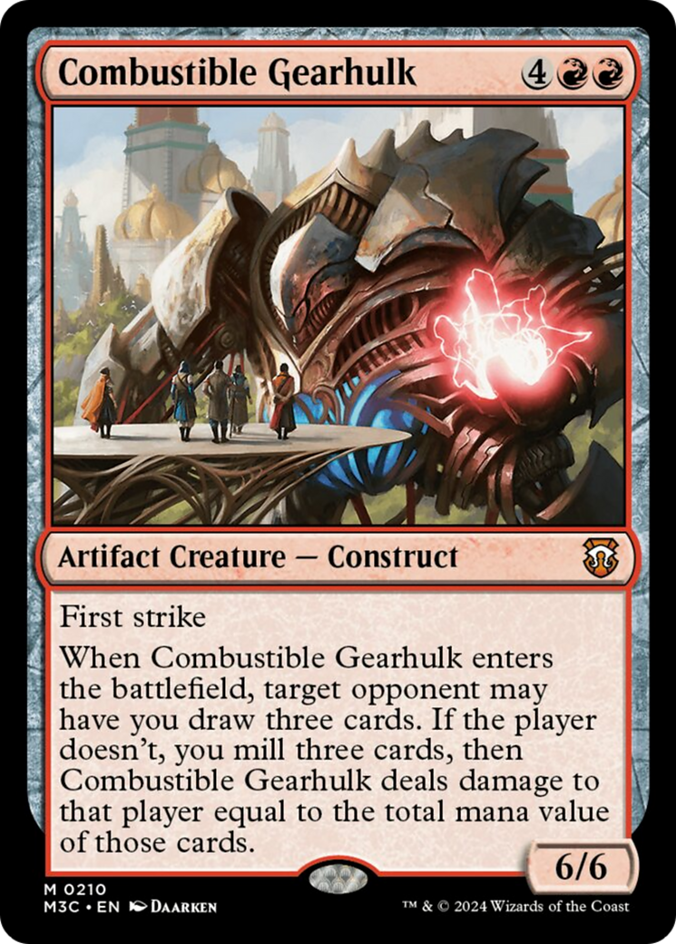 Combustible Gearhulk [Modern Horizons 3 Commander] | The Clever Kobold