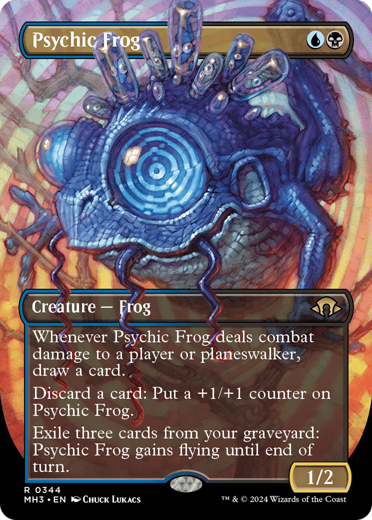 Psychic Frog (Borderless) [Modern Horizons 3] | The Clever Kobold