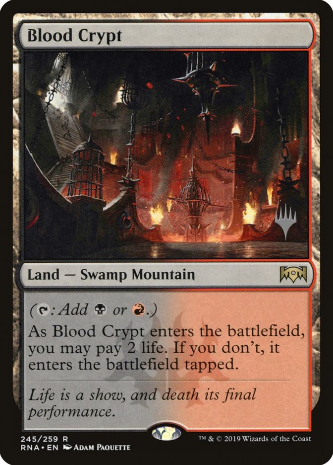 Blood Crypt (Promo Pack) [Ravnica Allegiance Promos] | The Clever Kobold