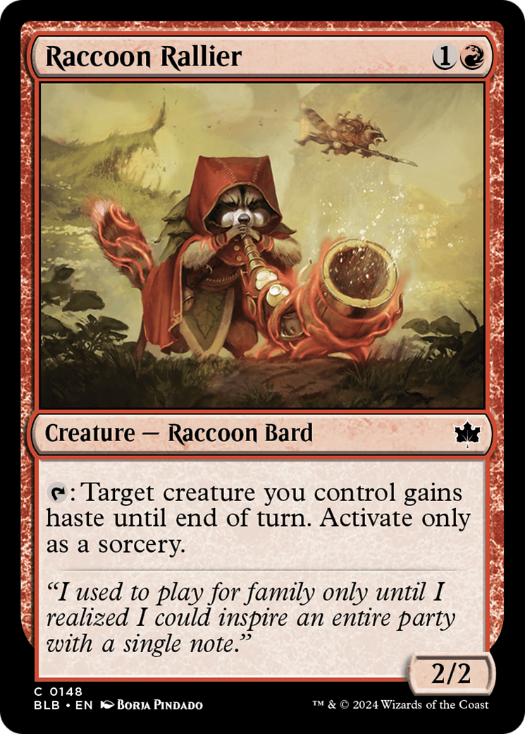 Raccoon Rallier [Bloomburrow] | The Clever Kobold