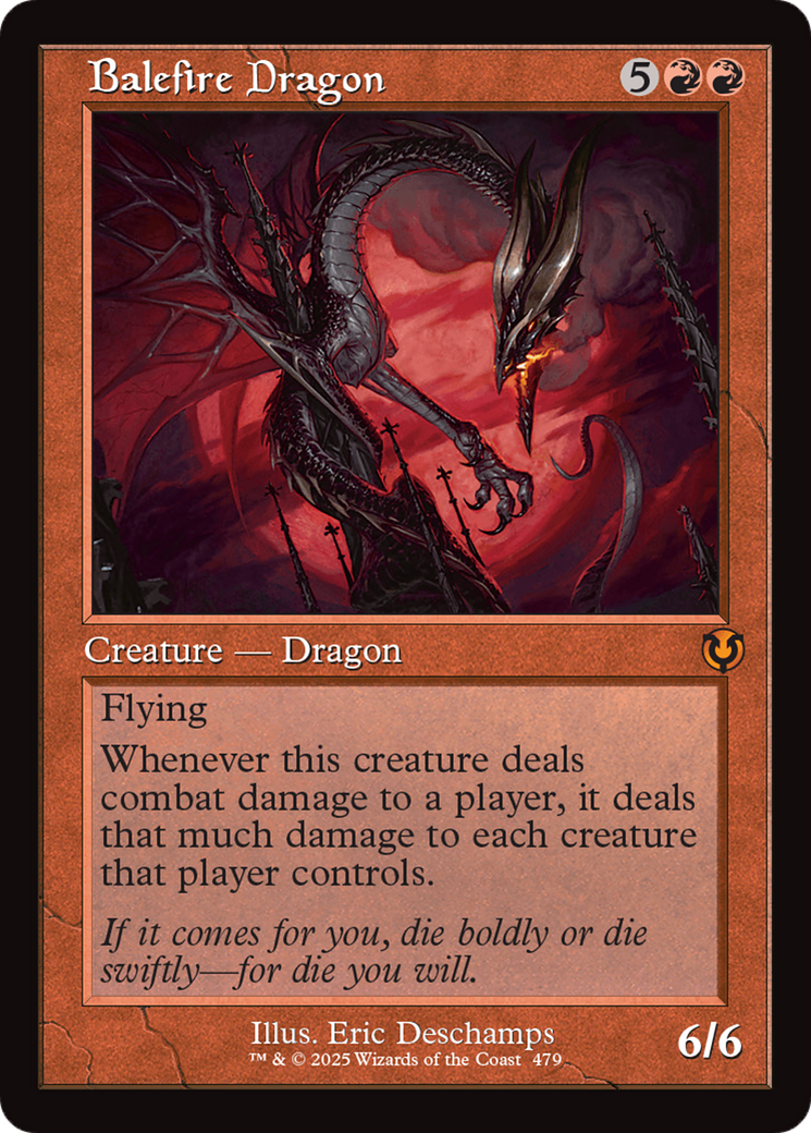 Balefire Dragon (Retro Frame) [Innistrad Remastered] | The Clever Kobold