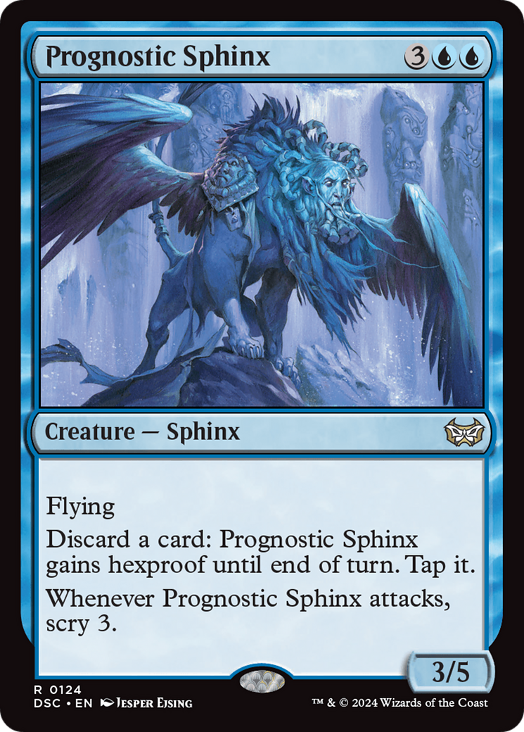 Prognostic Sphinx [Duskmourn: House of Horror Commander] | The Clever Kobold