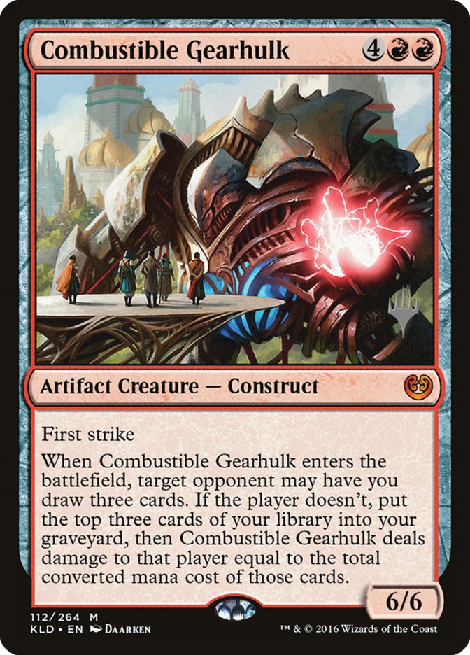 Combustible Gearhulk (Promo Pack) [Kaladesh Promos] | The Clever Kobold