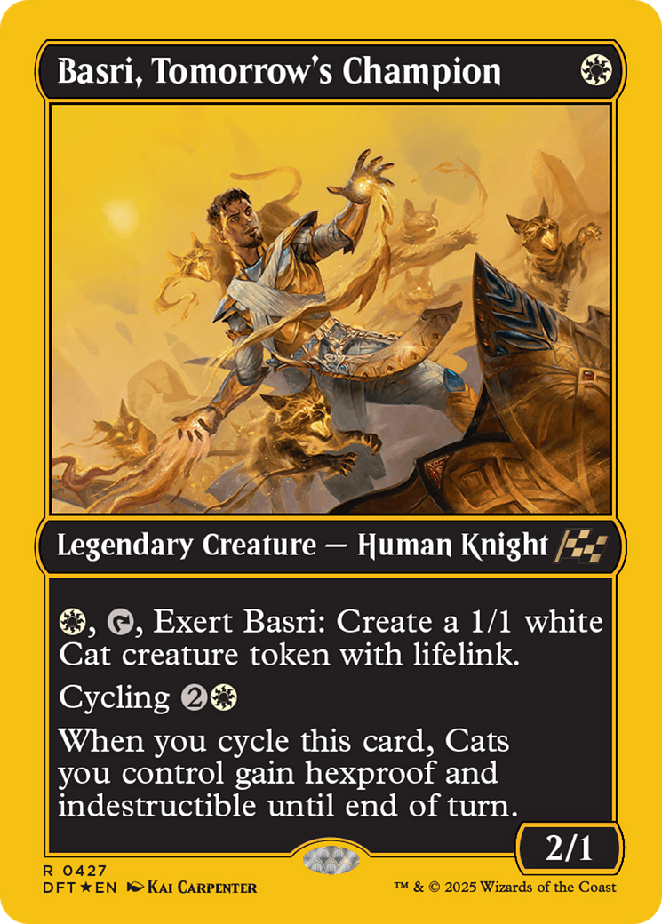 Basri, Tomorrow's Champion (First-Place Foil) [Aetherdrift] | The Clever Kobold