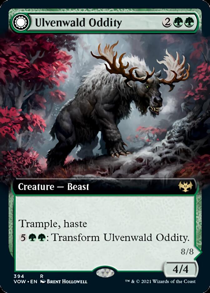 Ulvenwald Oddity // Ulvenwald Behemoth (Extended Art) [Innistrad: Crimson Vow] | The Clever Kobold