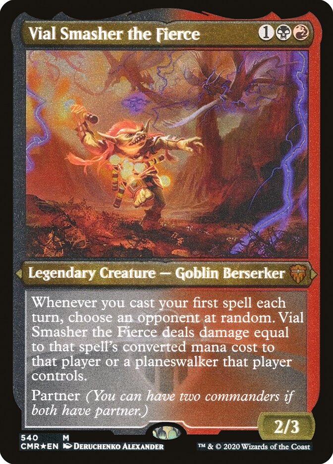 Vial Smasher the Fierce (Etched) [Commander Legends] | The Clever Kobold