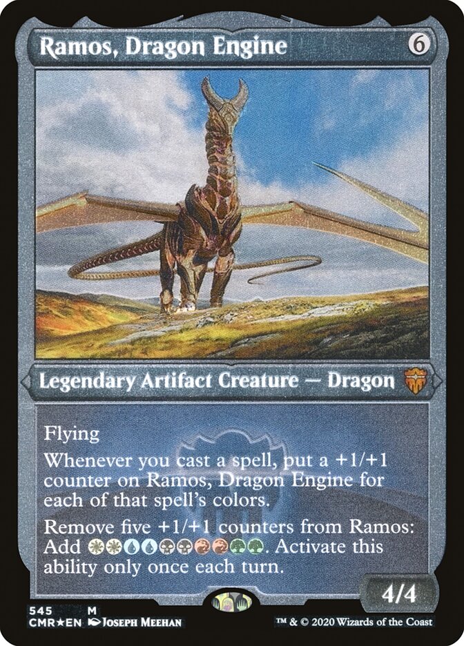 Ramos, Dragon Engine (Etched) [Commander Legends] | The Clever Kobold