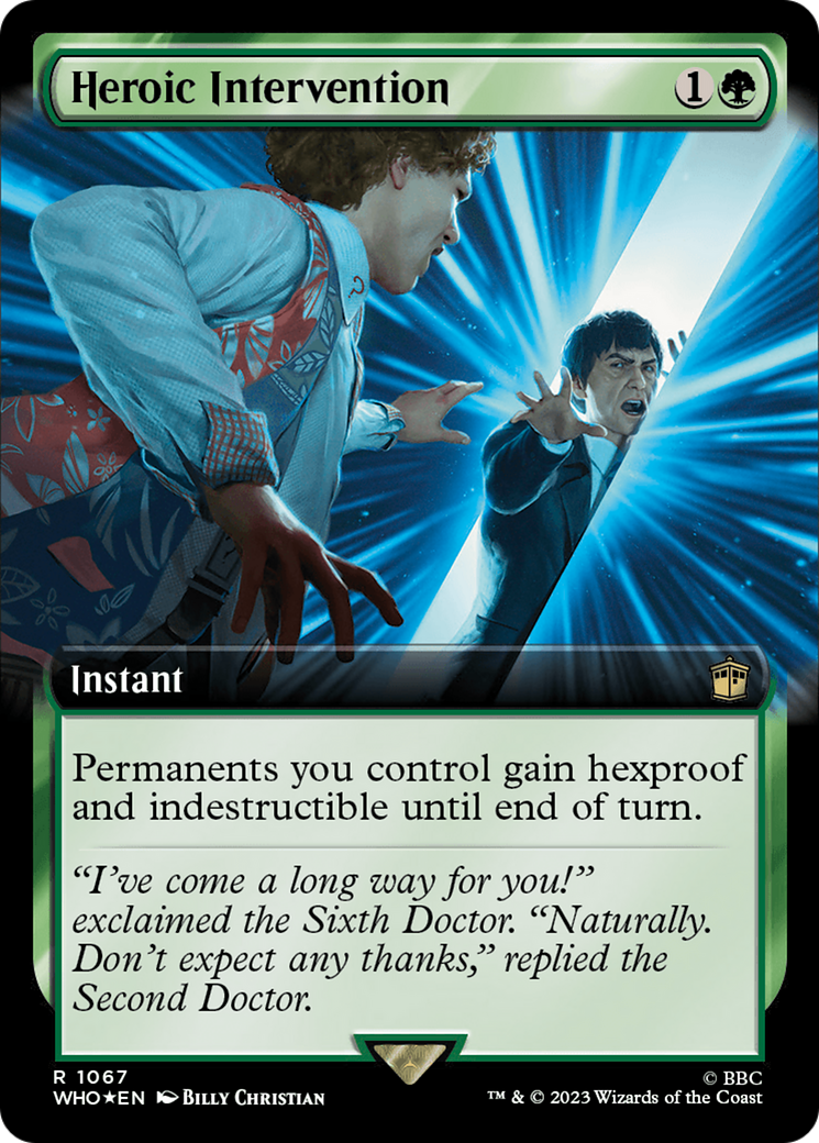 Heroic Intervention (Extended Art) (Surge Foil) [Doctor Who] | The Clever Kobold