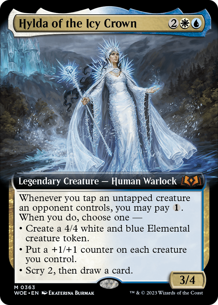 Hylda of the Icy Crown (Extended Art) [Wilds of Eldraine] | The Clever Kobold