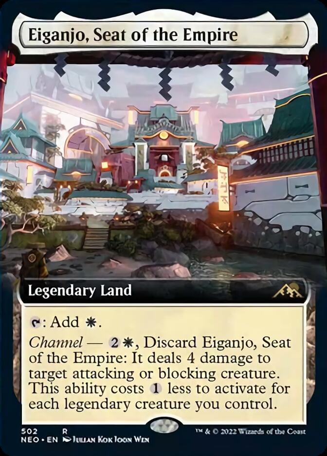 Eiganjo, Seat of the Empire (Extended Art) [Kamigawa: Neon Dynasty] | The Clever Kobold