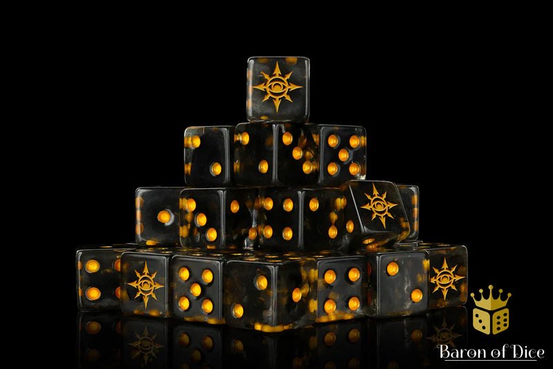 Chaos Demon Dice - Translucent Square Corner