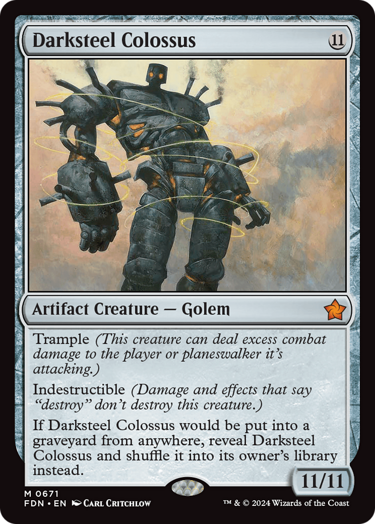 Darksteel Colossus [Foundations] | The Clever Kobold