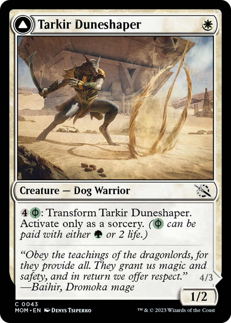 Tarkir Duneshaper // Burnished Dunestomper [March of the Machine] | The Clever Kobold