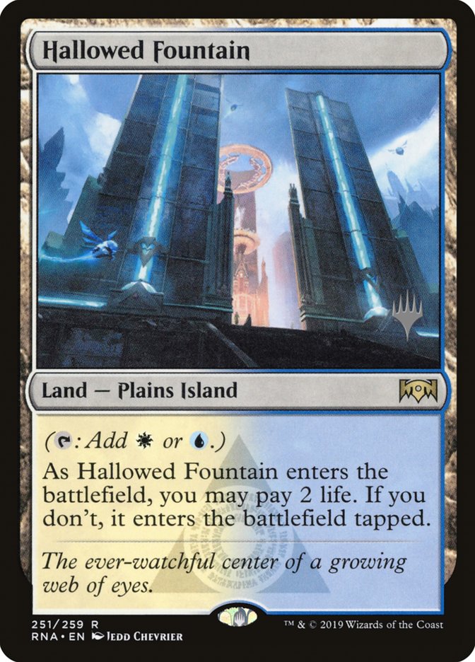 Hallowed Fountain (Promo Pack) [Ravnica Allegiance Promos] | The Clever Kobold