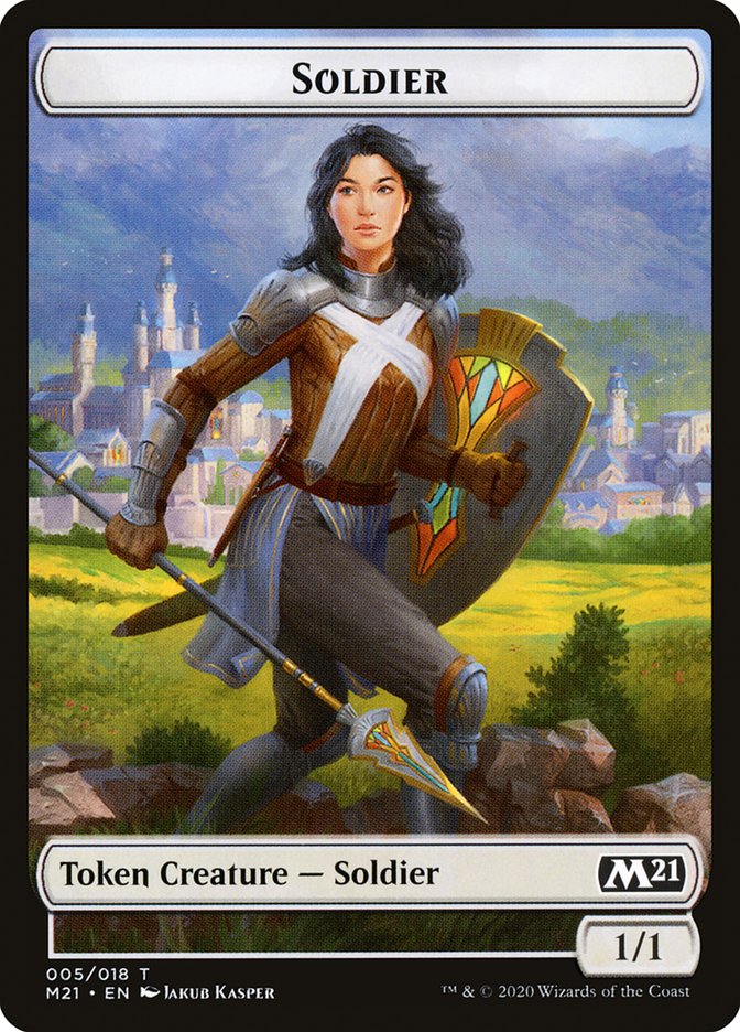 Cat (020) // Soldier Double-Sided Token [Core Set 2021 Tokens] | The Clever Kobold