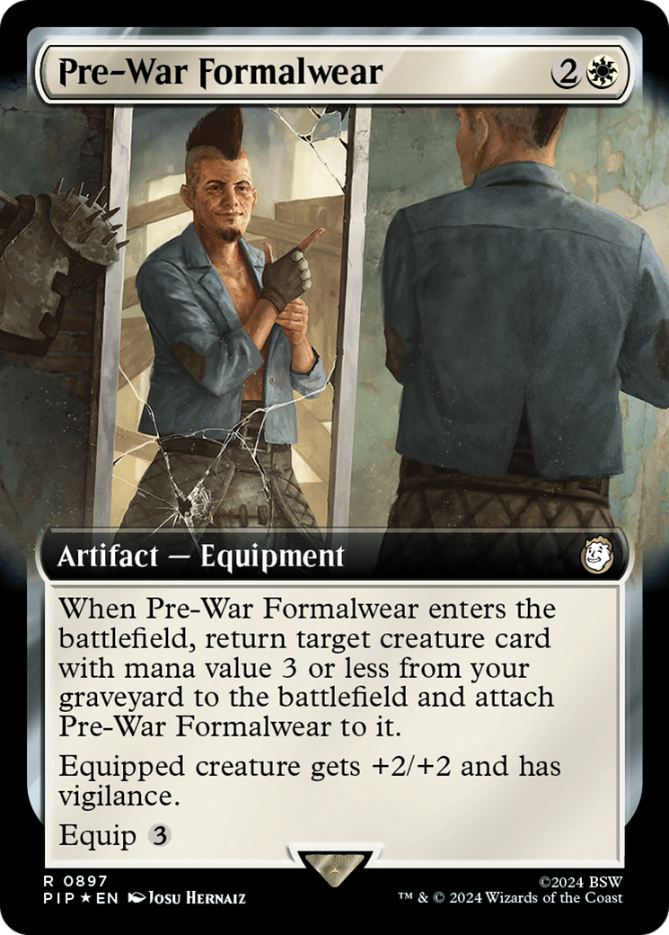 Pre-War Formalwear (Extended Art) (Surge Foil) [Fallout] | The Clever Kobold