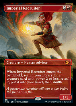 Imperial Recruiter (Borderless Alternate Art) [Modern Horizons 2] | The Clever Kobold