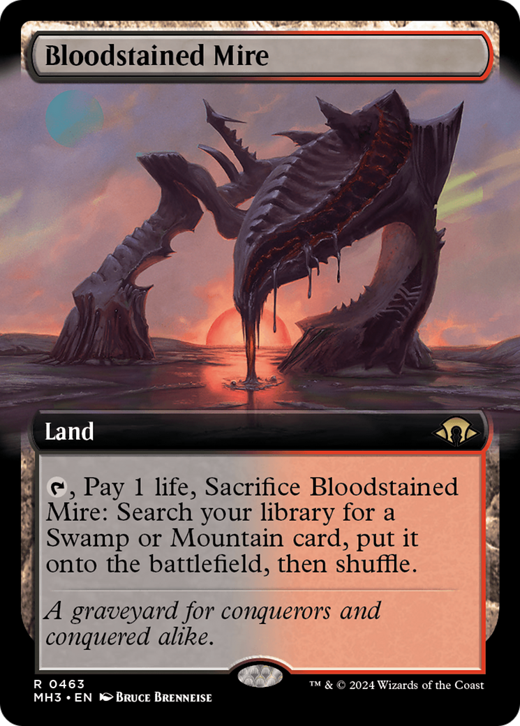 Bloodstained Mire (Extended Art) [Modern Horizons 3] | The Clever Kobold