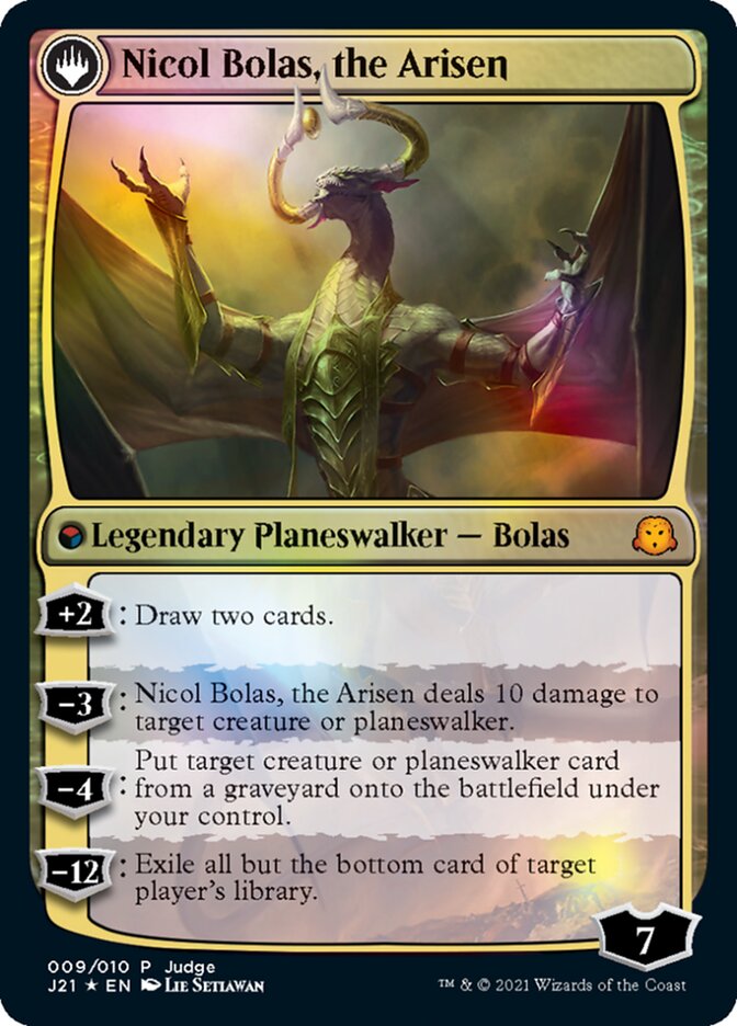 Nicol Bolas, the Ravager // Nicol Bolas, the Arisen [Judge Gift Cards 2021] | The Clever Kobold