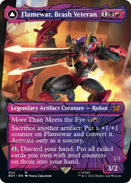 Flamewar, Brash Veteran (Shattered Glass) [BOT - 24]