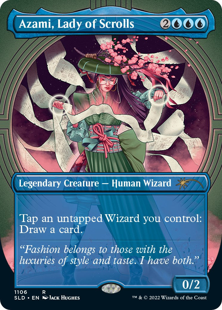 Azami, Lady of Scrolls (Borderless) [SLD - 1106]
