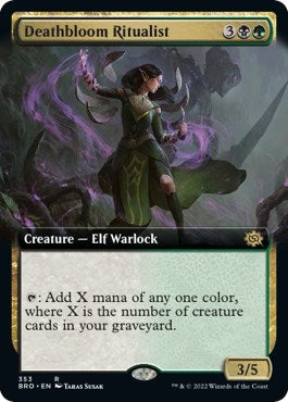 Deathbloom Ritualist (Extended Art) [BRO - 353]
