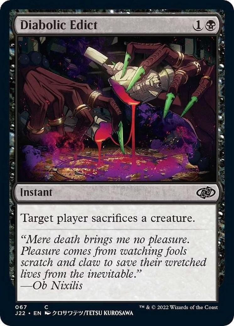 Diabolic Edict [J22 - 67]