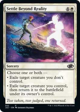 Settle Beyond Reality [J22 - 242]