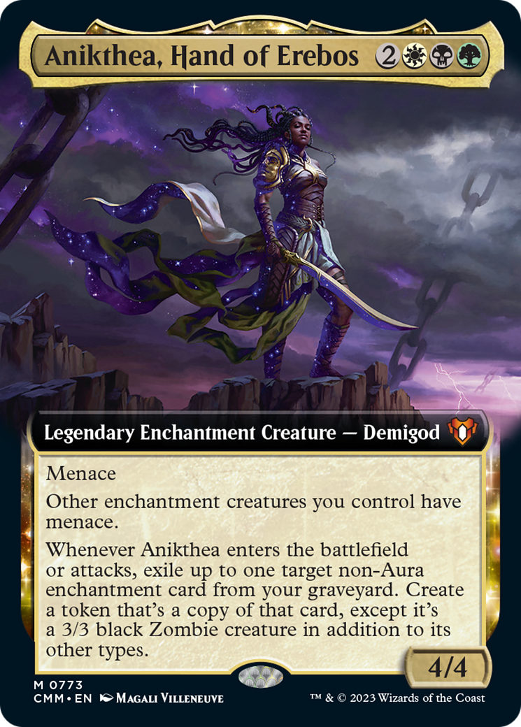 Anikthea, Hand of Erebos (Extended Art) [Commander Masters] | The Clever Kobold