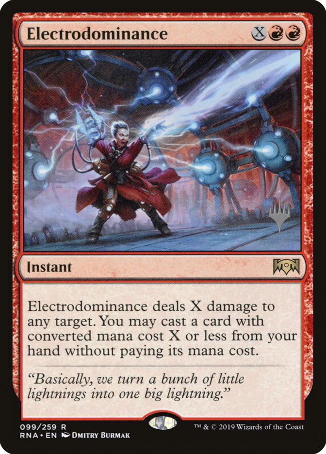 Electrodominance (Promo Pack) [Ravnica Allegiance Promos] | The Clever Kobold