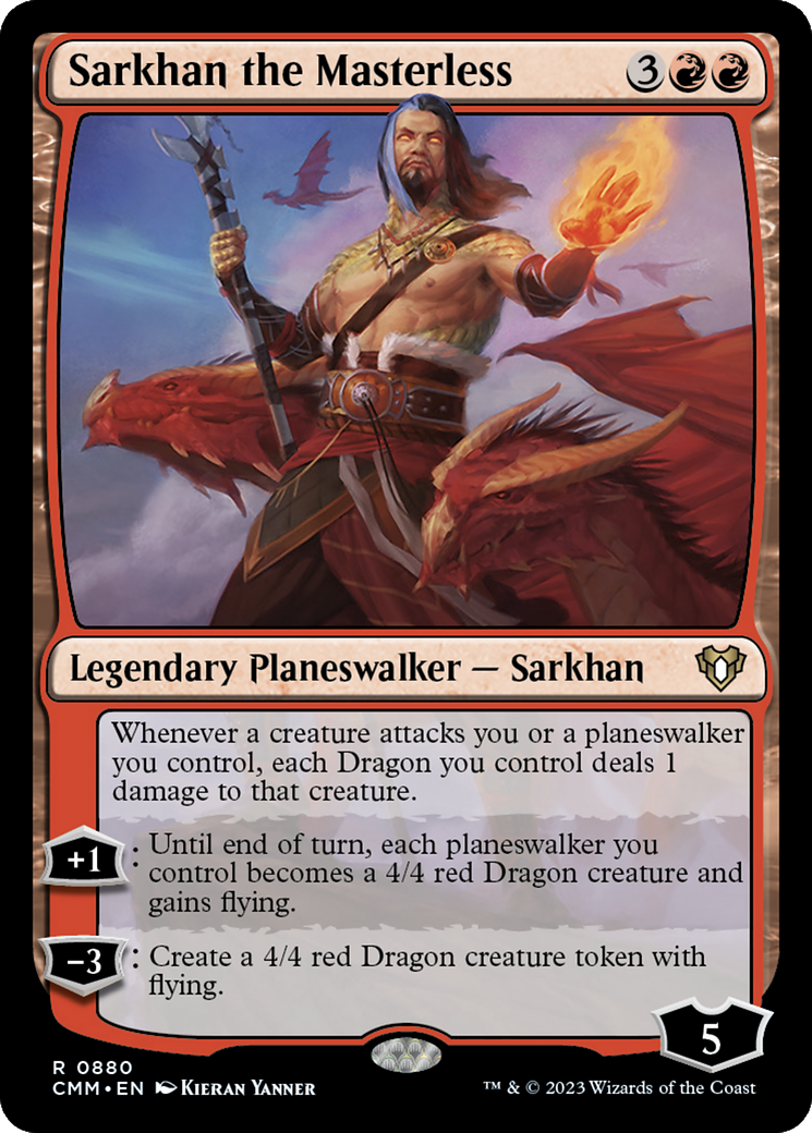 Sarkhan the Masterless [Commander Masters] | The Clever Kobold