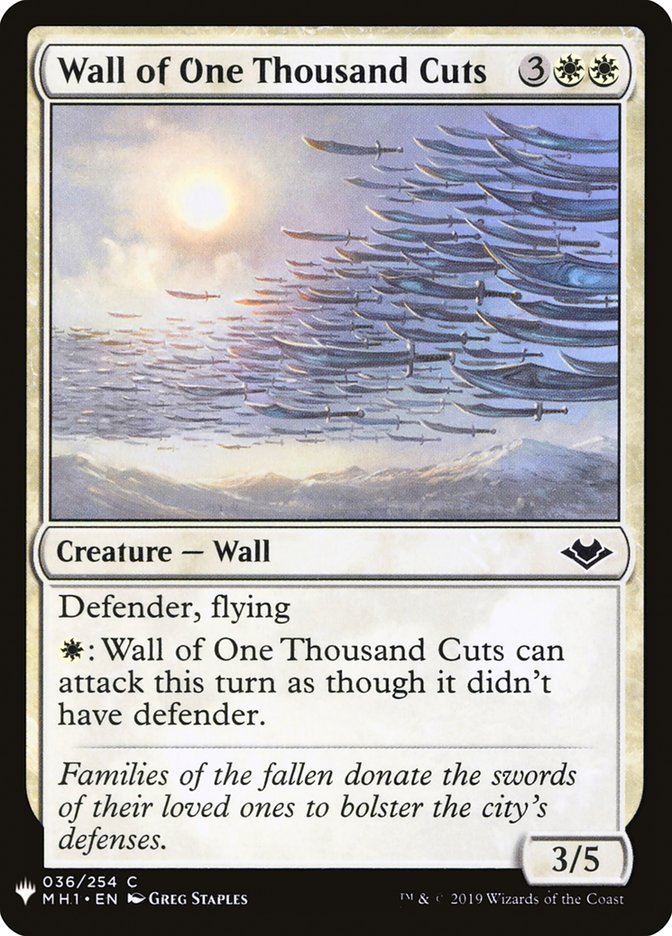 Wall of One Thousand Cuts [Mystery Booster] | The Clever Kobold