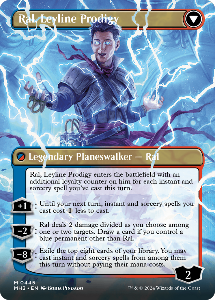 Ral, Monsoon Mage // Ral, Leyline Prodigy (Borderless) [Modern Horizons 3] | The Clever Kobold