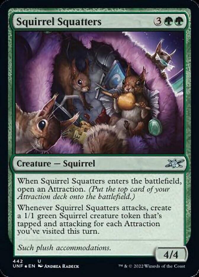 Squirrel Squatters (Galaxy Foil) [Unfinity] | The Clever Kobold