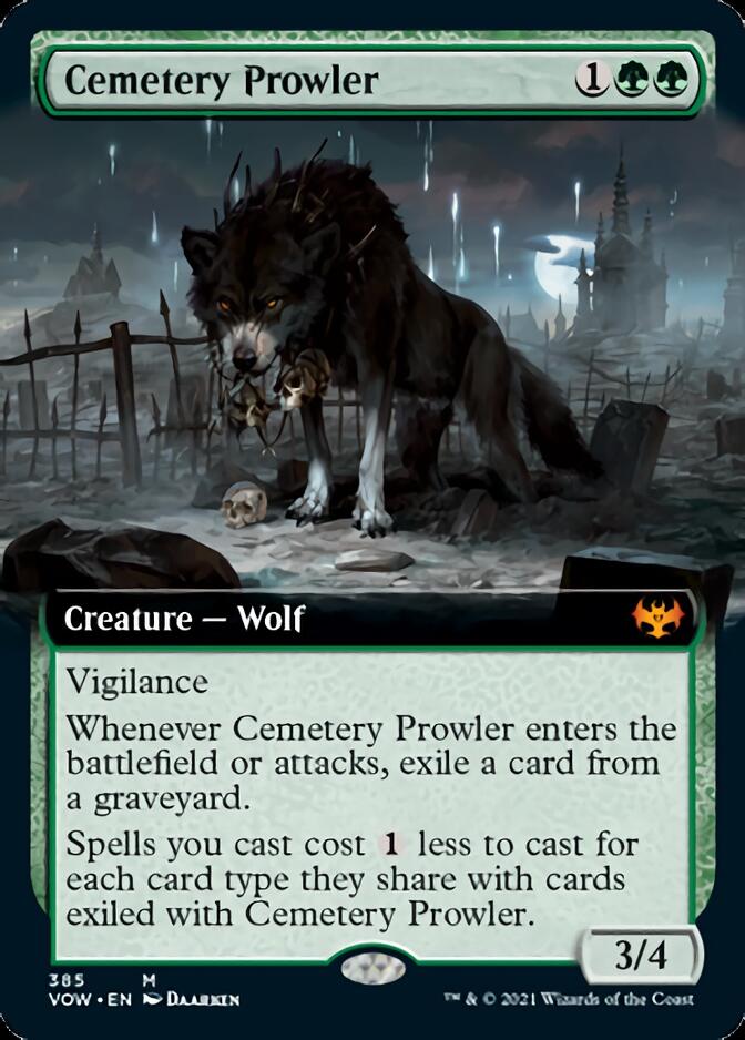 Cemetery Prowler (Extended Art) [Innistrad: Crimson Vow] | The Clever Kobold