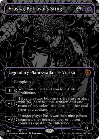 Vraska, Betrayal's Sting (Oil Slick Raised Foil)