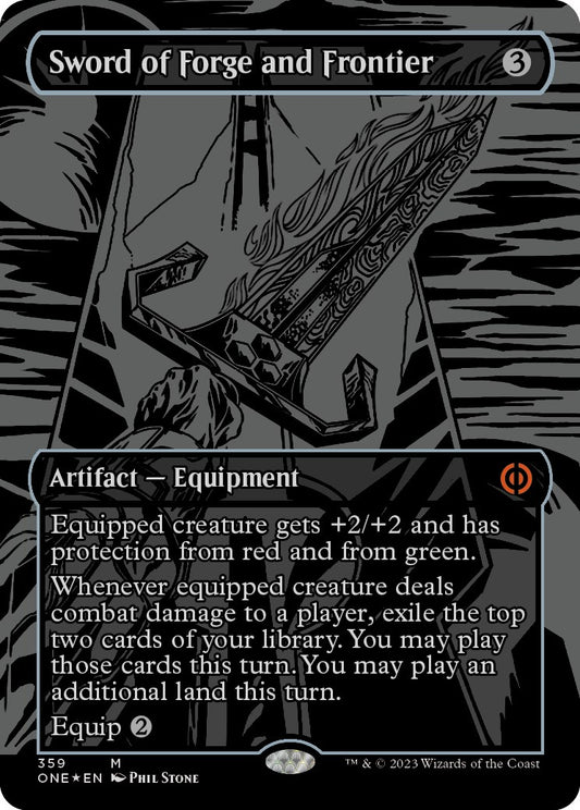 Sword of Forge and Frontier (Oil Slick Raised Foil)