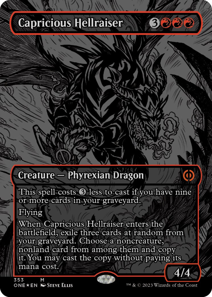 Capricious Hellraiser (Oil Slick Raised Foil) [ONE - 353]