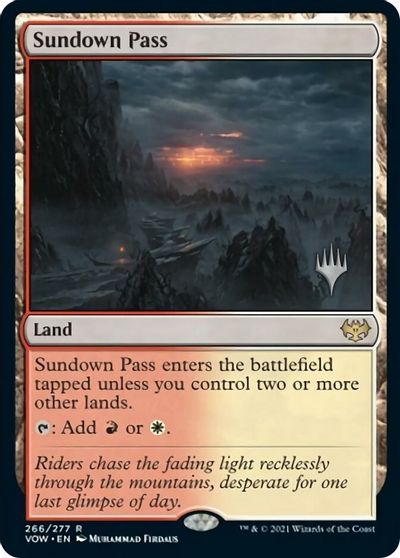 Sundown Pass (Promo Pack) [Innistrad: Crimson Vow Promos] | The Clever Kobold